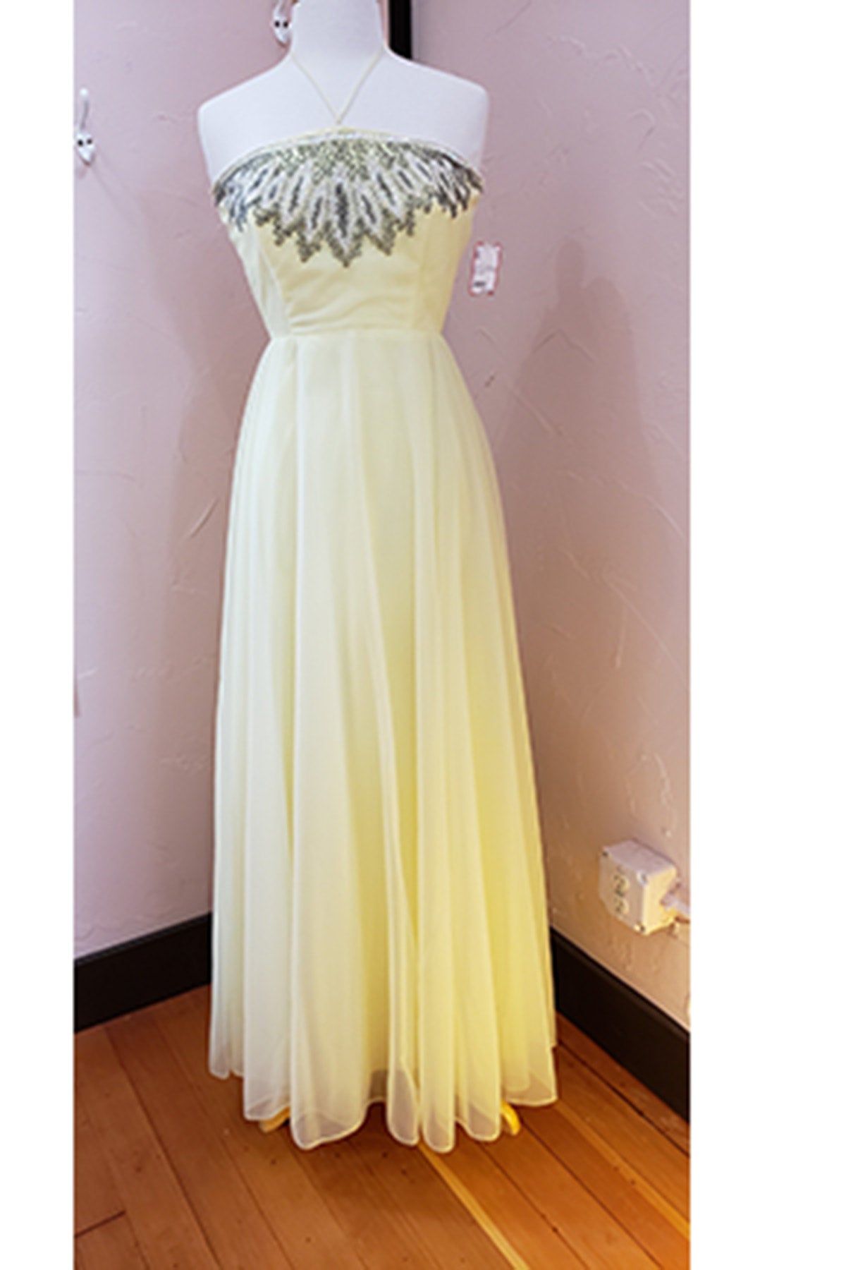 lemon prom dress